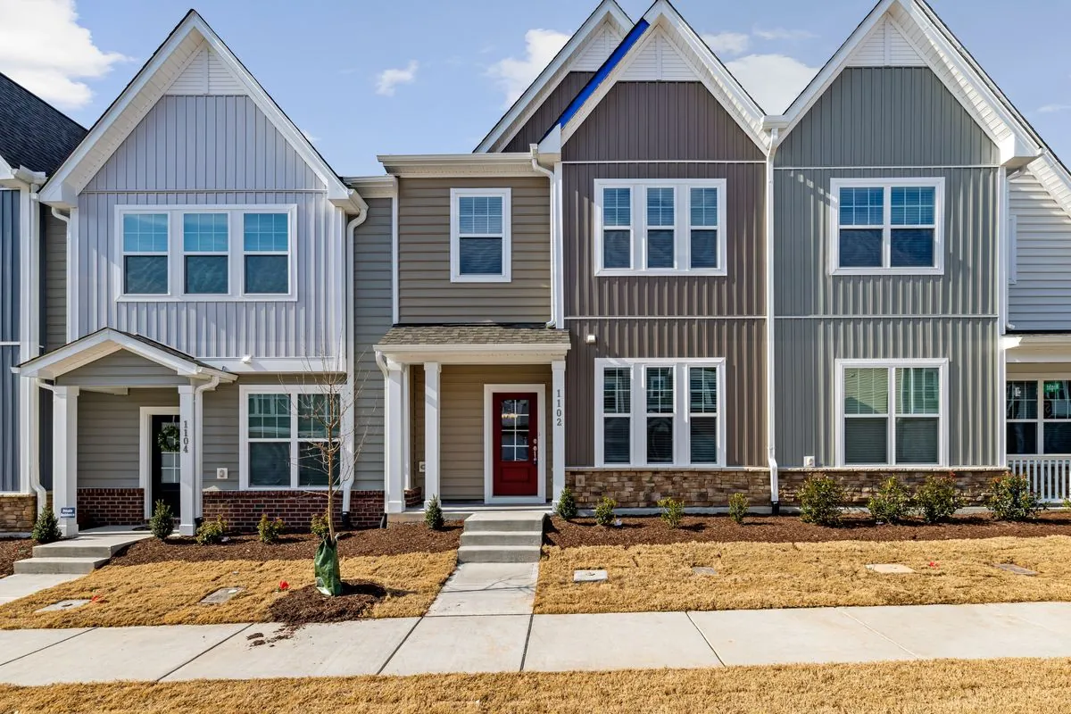Completed exterior work on suburban homes